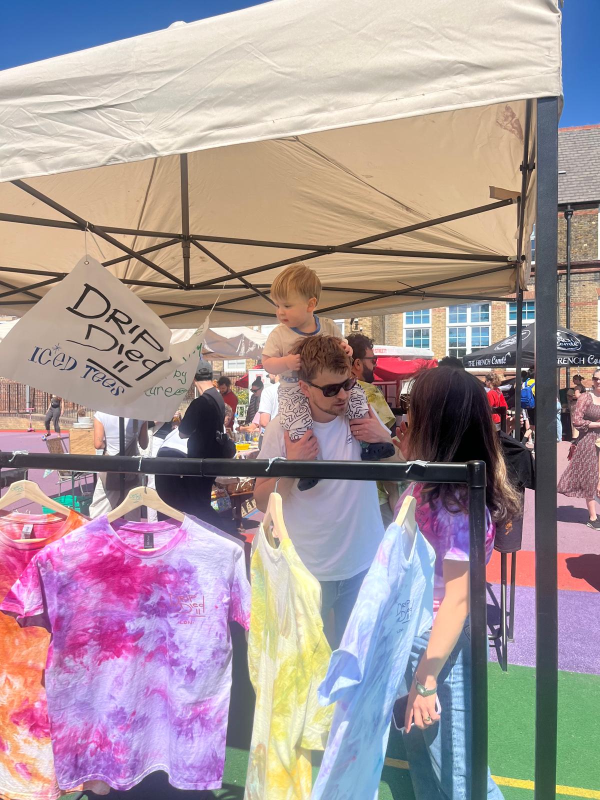 Street market atmosphere on West Green Road